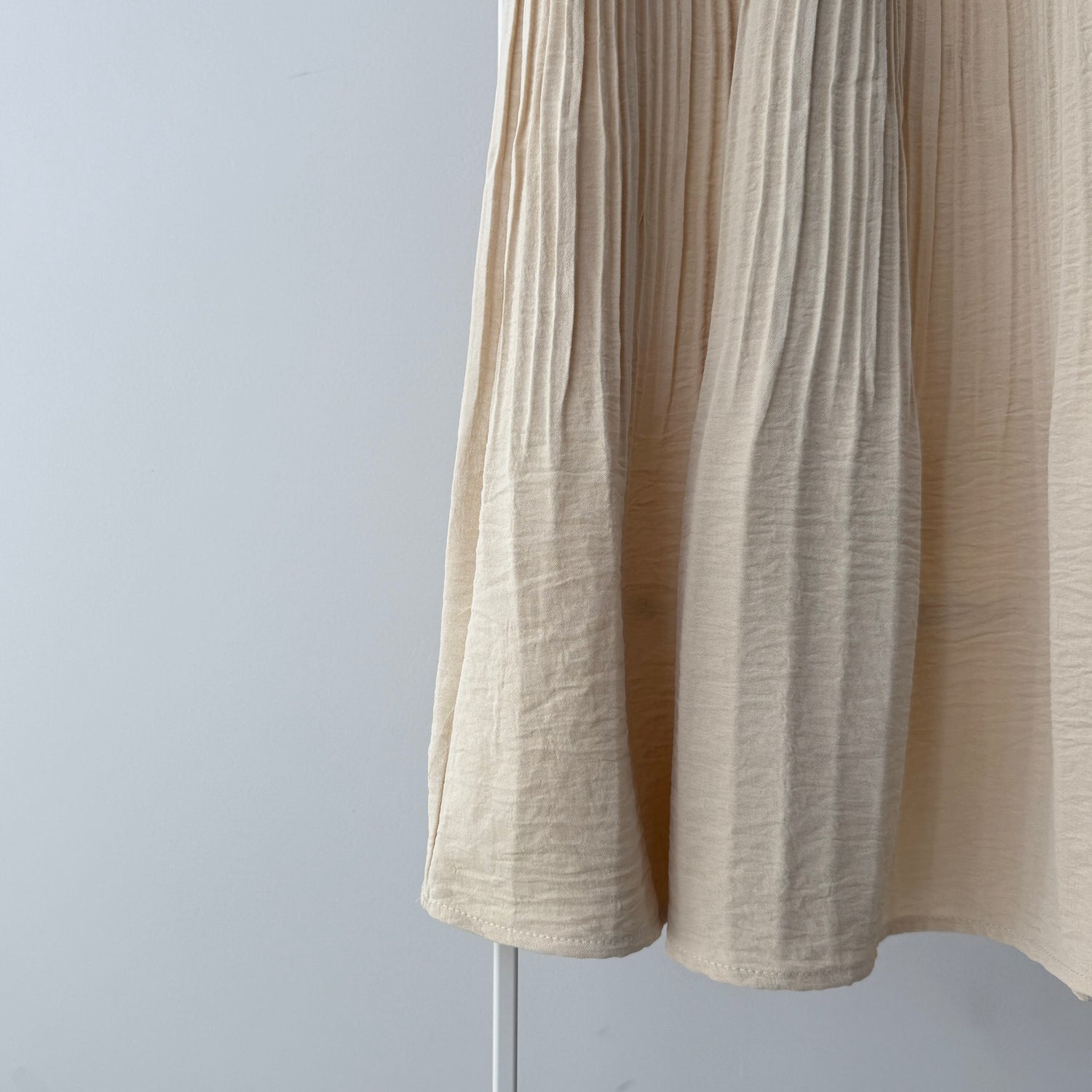 【SAMPLE】gather pleats skirt / beige