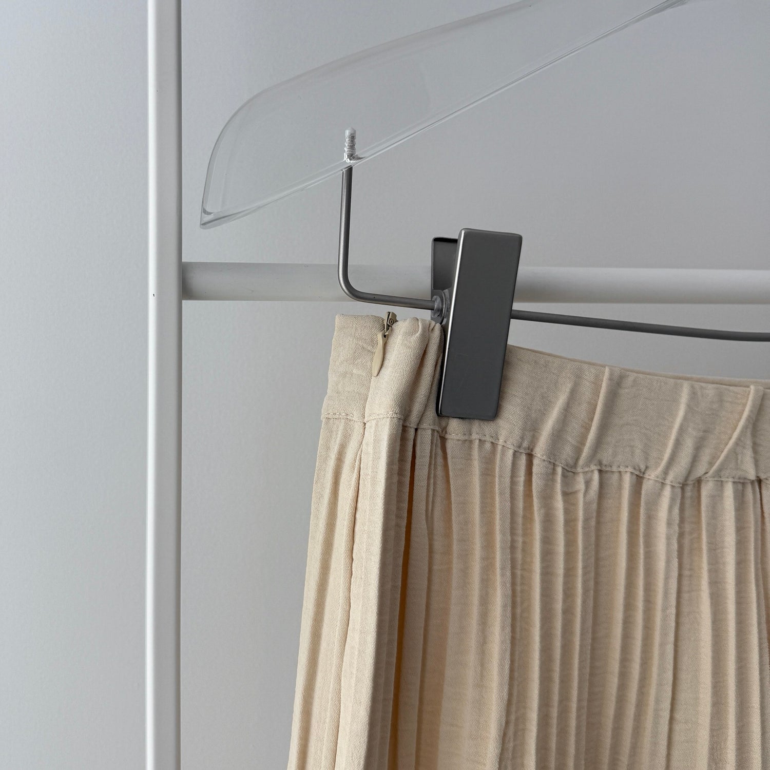 【SAMPLE】gather pleats skirt / beige