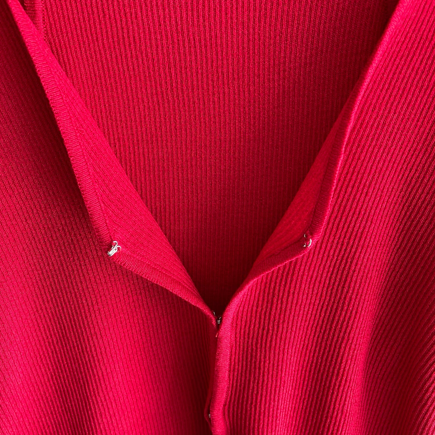 【SAMPLE】(2点SET) layered lib cardigan / red