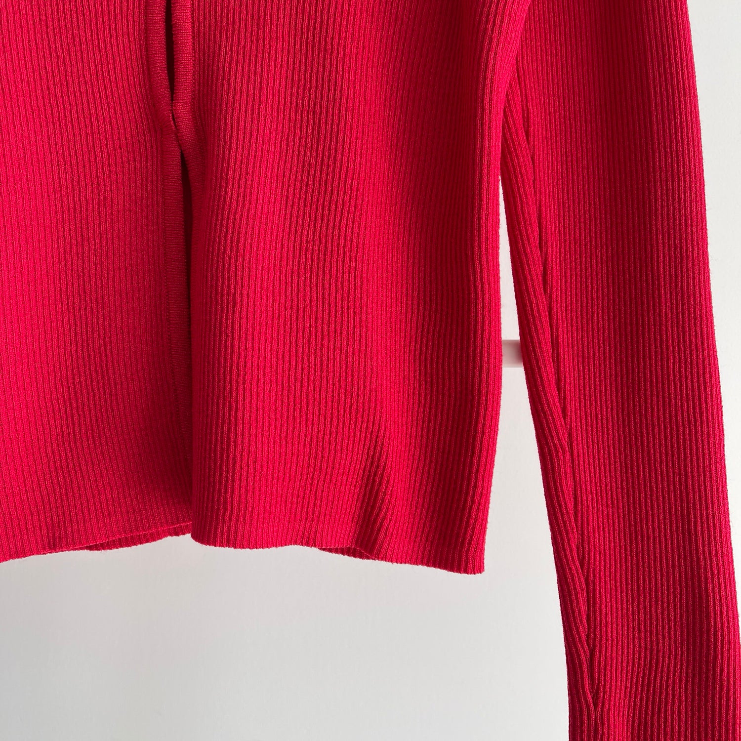 【SAMPLE】(2点SET) layered lib cardigan / red