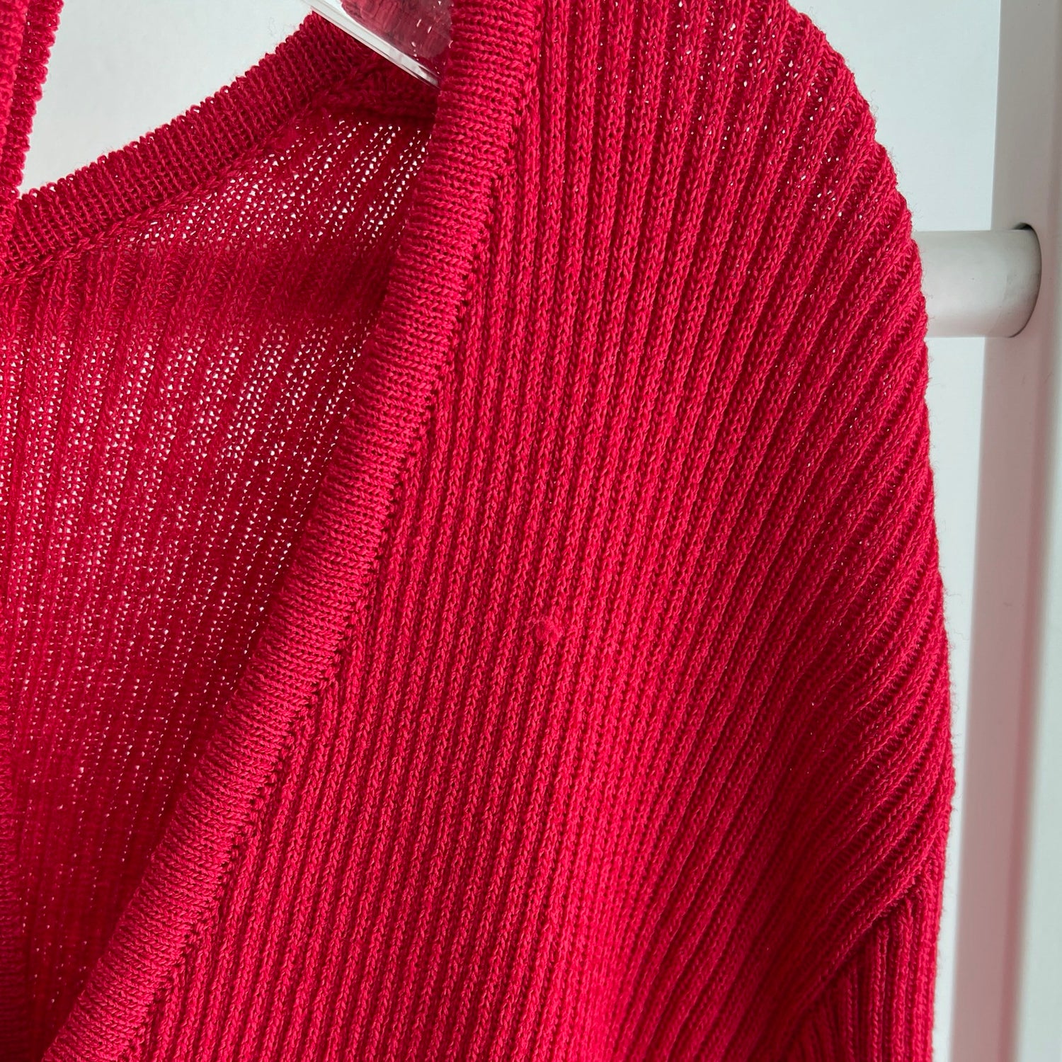 【SAMPLE】(2点SET) layered lib cardigan / red