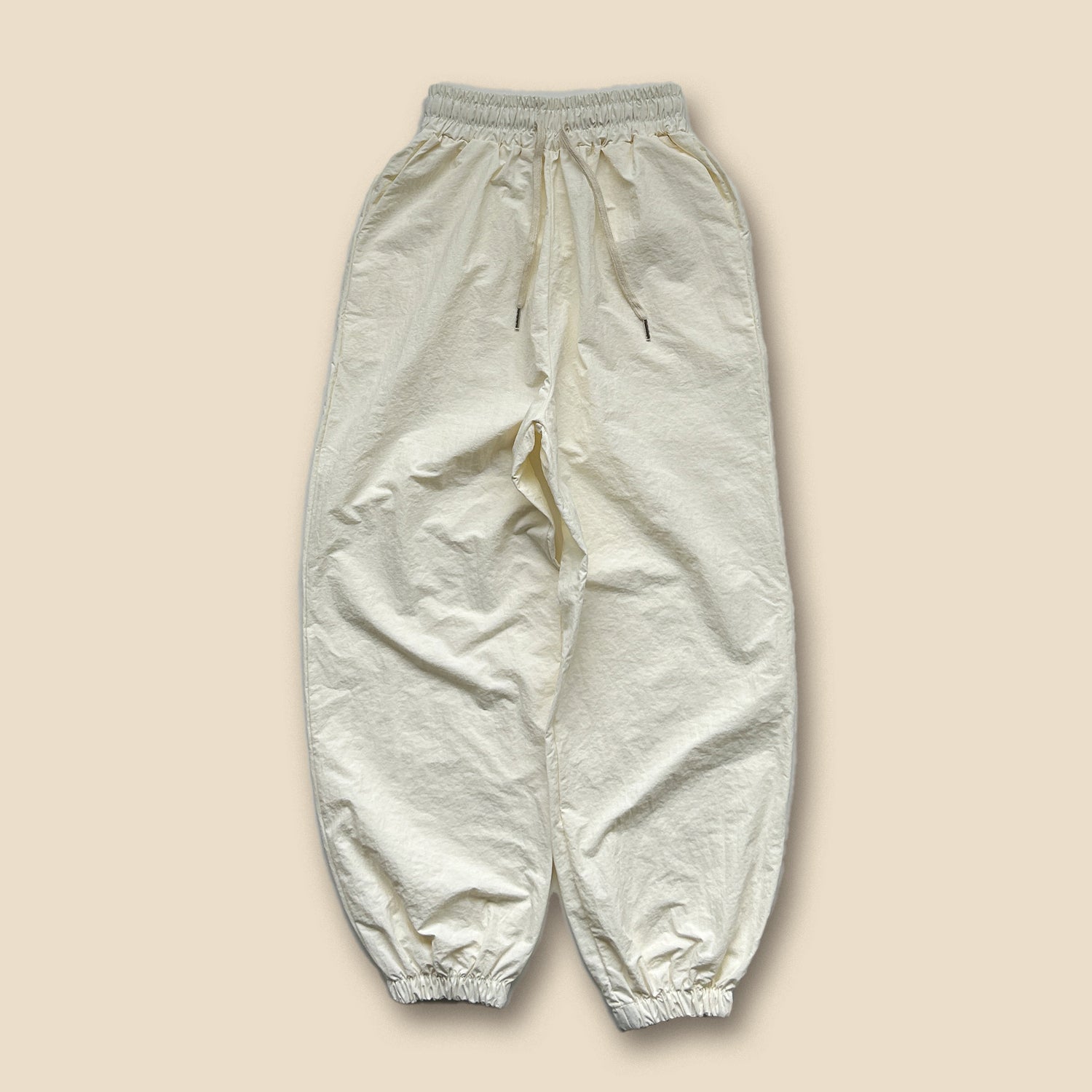 SAMPLE】relax nylon pants / ivory | wee9s | ウィークス