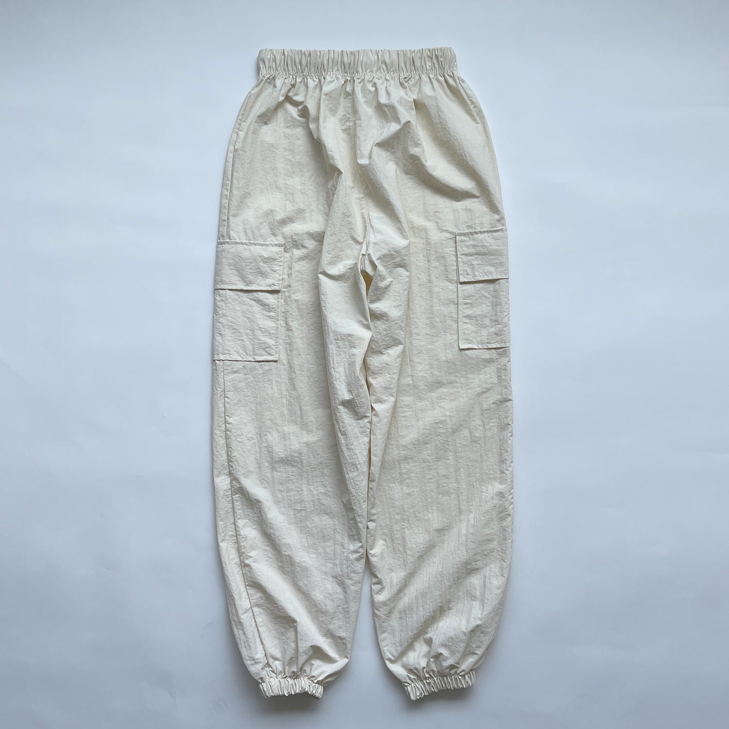 【SAMPLE】nylon cargo pants / white