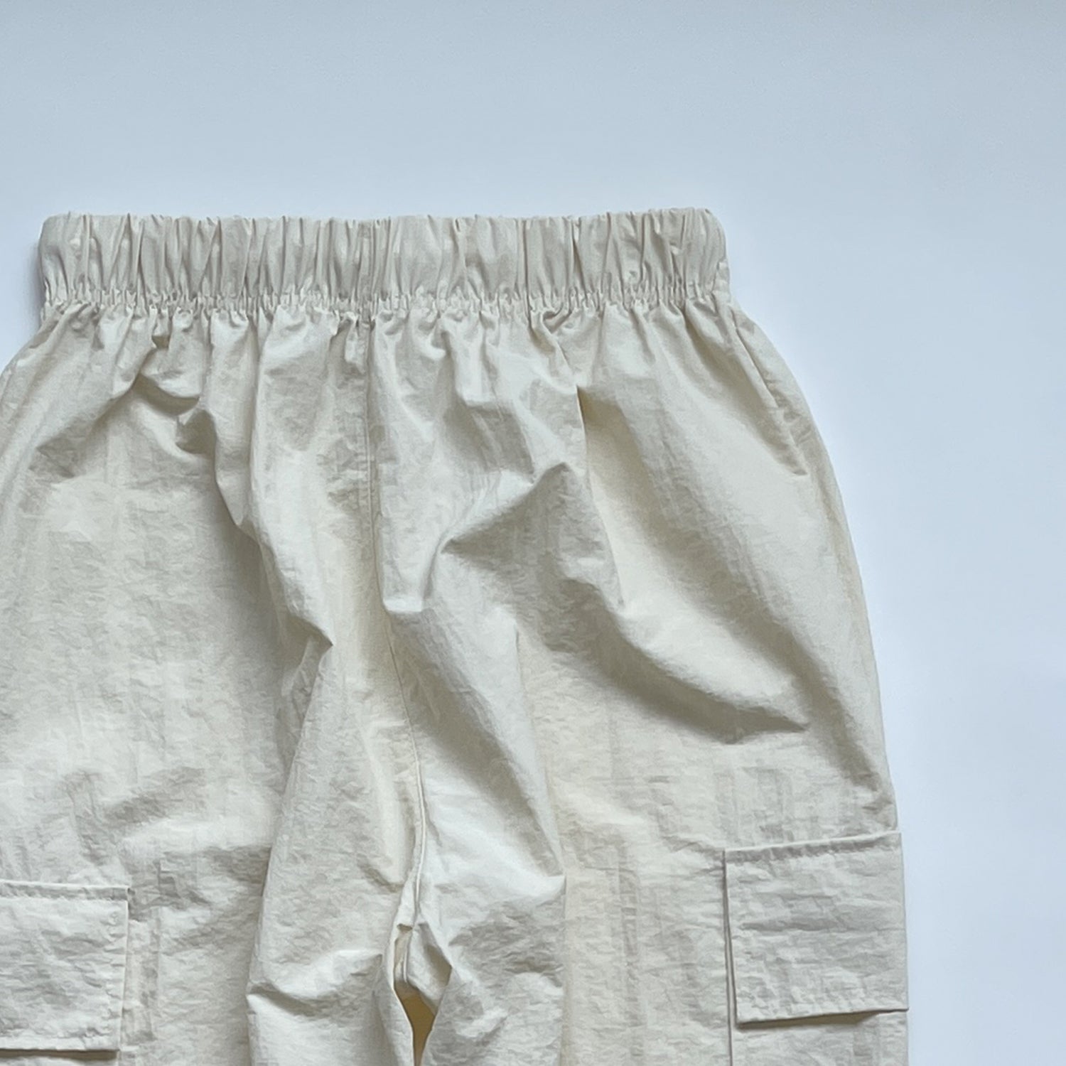 【SAMPLE】nylon cargo pants / white