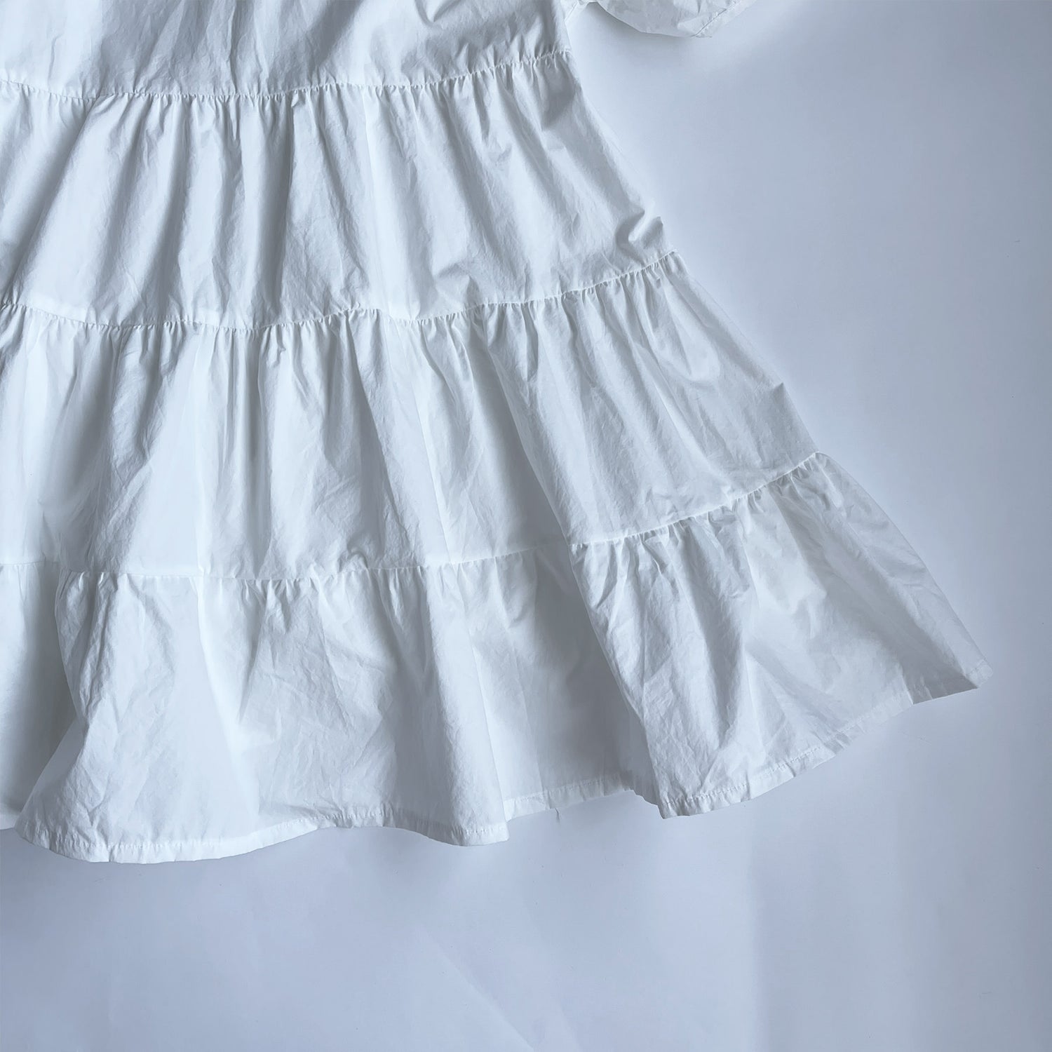 【SAMPLE】tiered tunic one piece / white