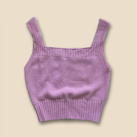 【SAMPLE】knit bustier / pink