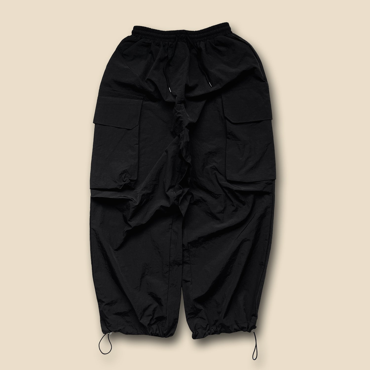 【SAMPLE】nylon cargo pants /  black