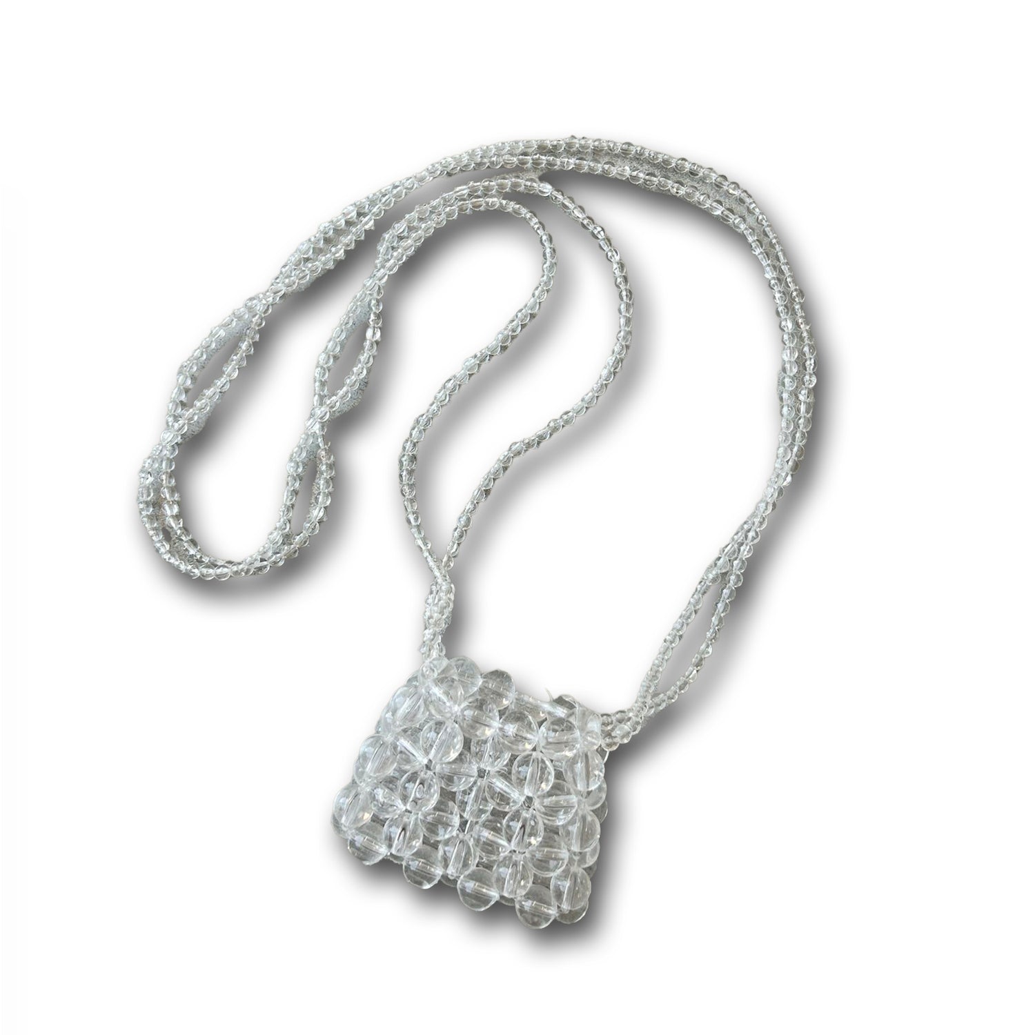 【SAMPLE】super mini beaded bag / clear