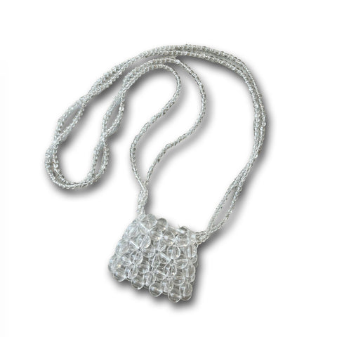 【SAMPLE】super mini beaded bag / clear