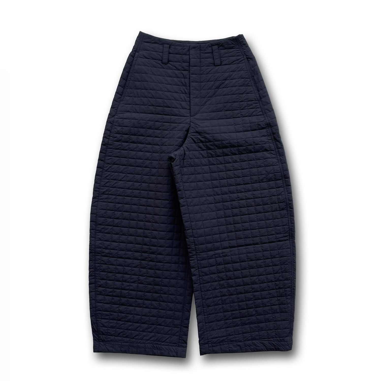 【SAMPLE】quilting curve pants / black