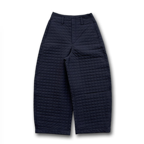 【SAMPLE】quilting curve pants / black