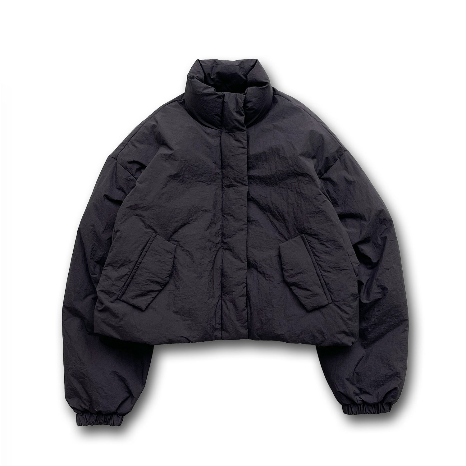 【SAMPLE】nylon standcollar blouson / black