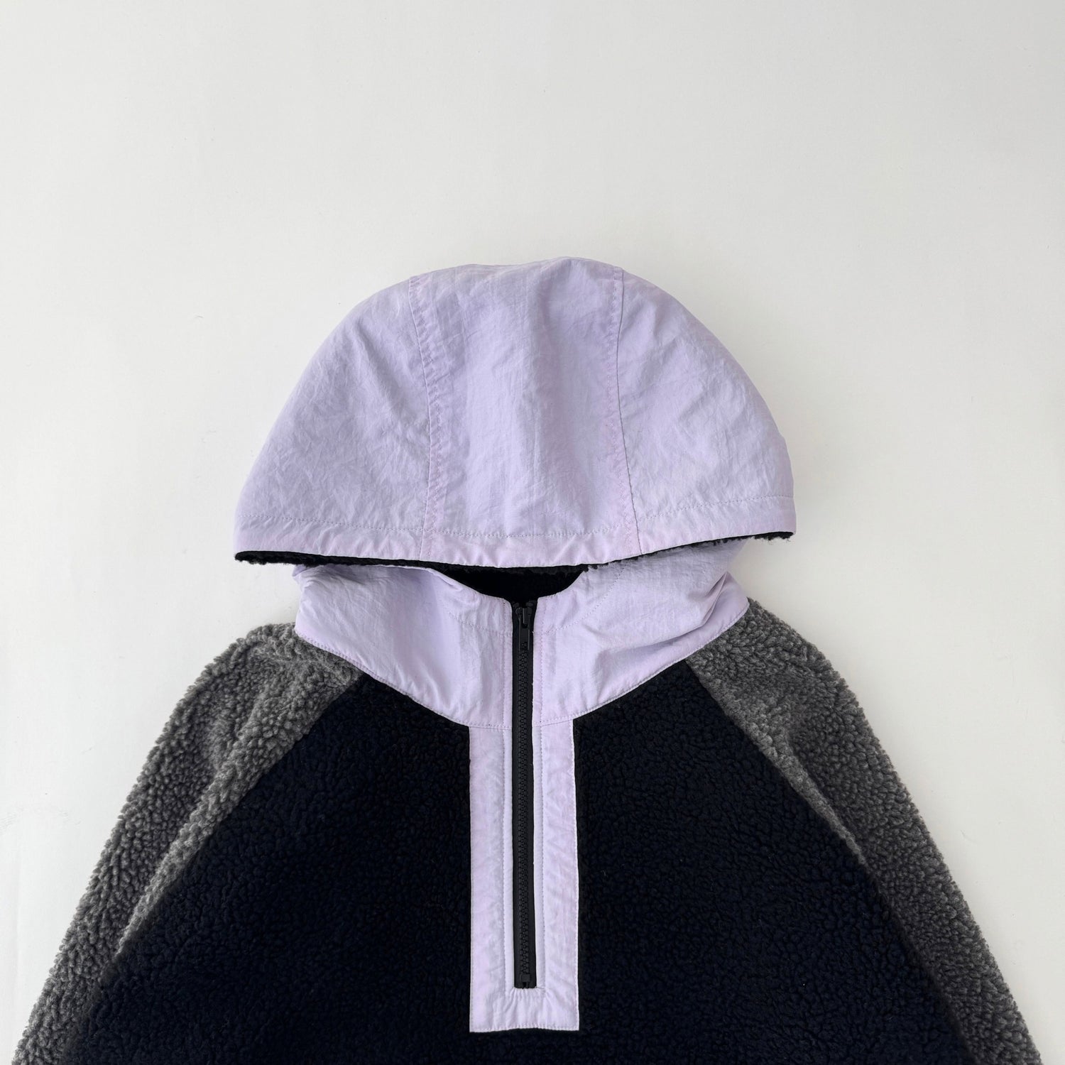 over size BOA hoodie blouson / lilac