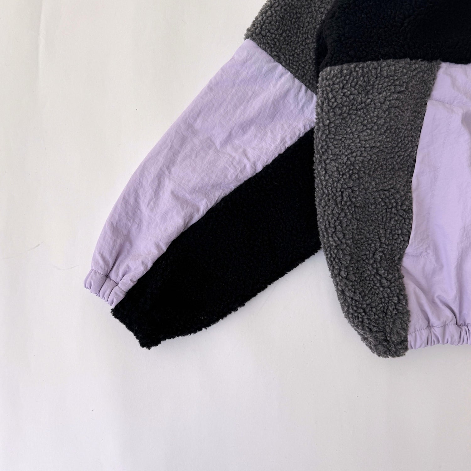 over size BOA hoodie blouson / lilac