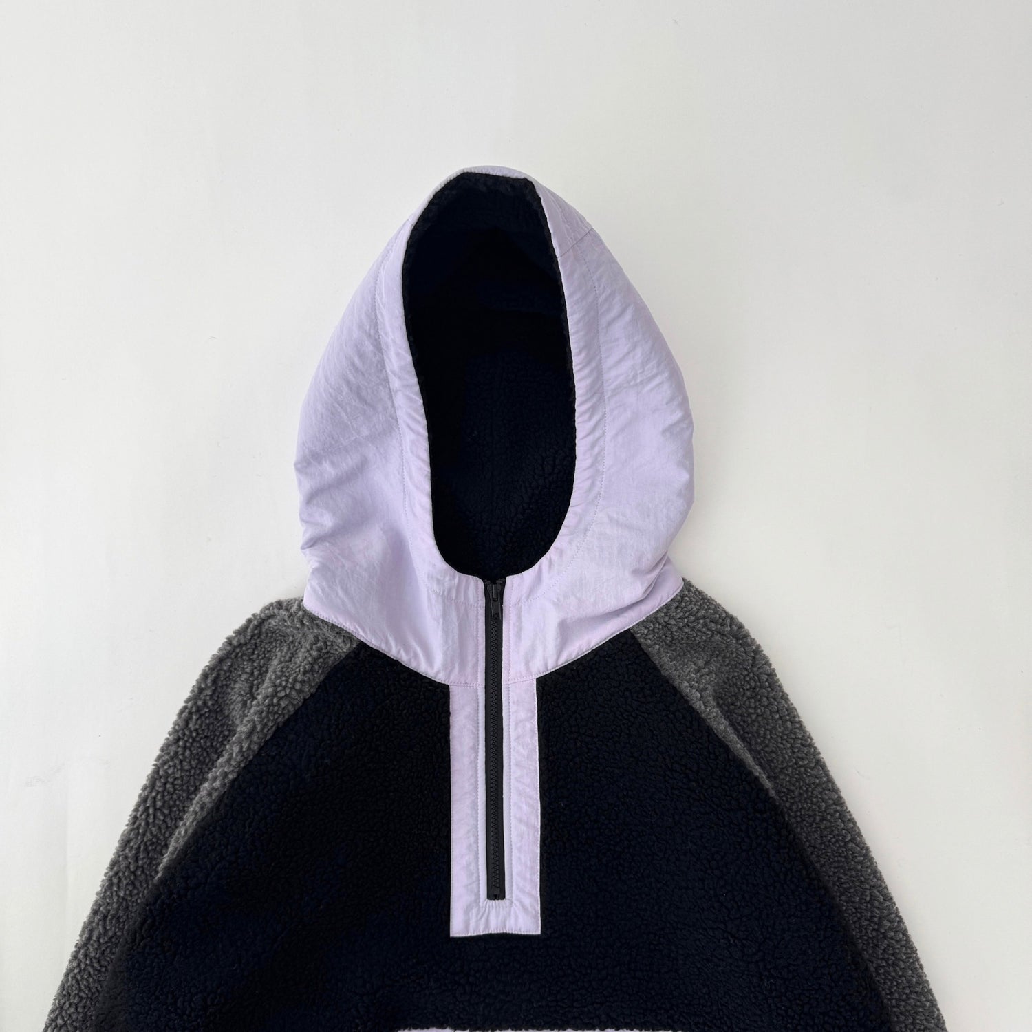 over size BOA hoodie blouson / lilac