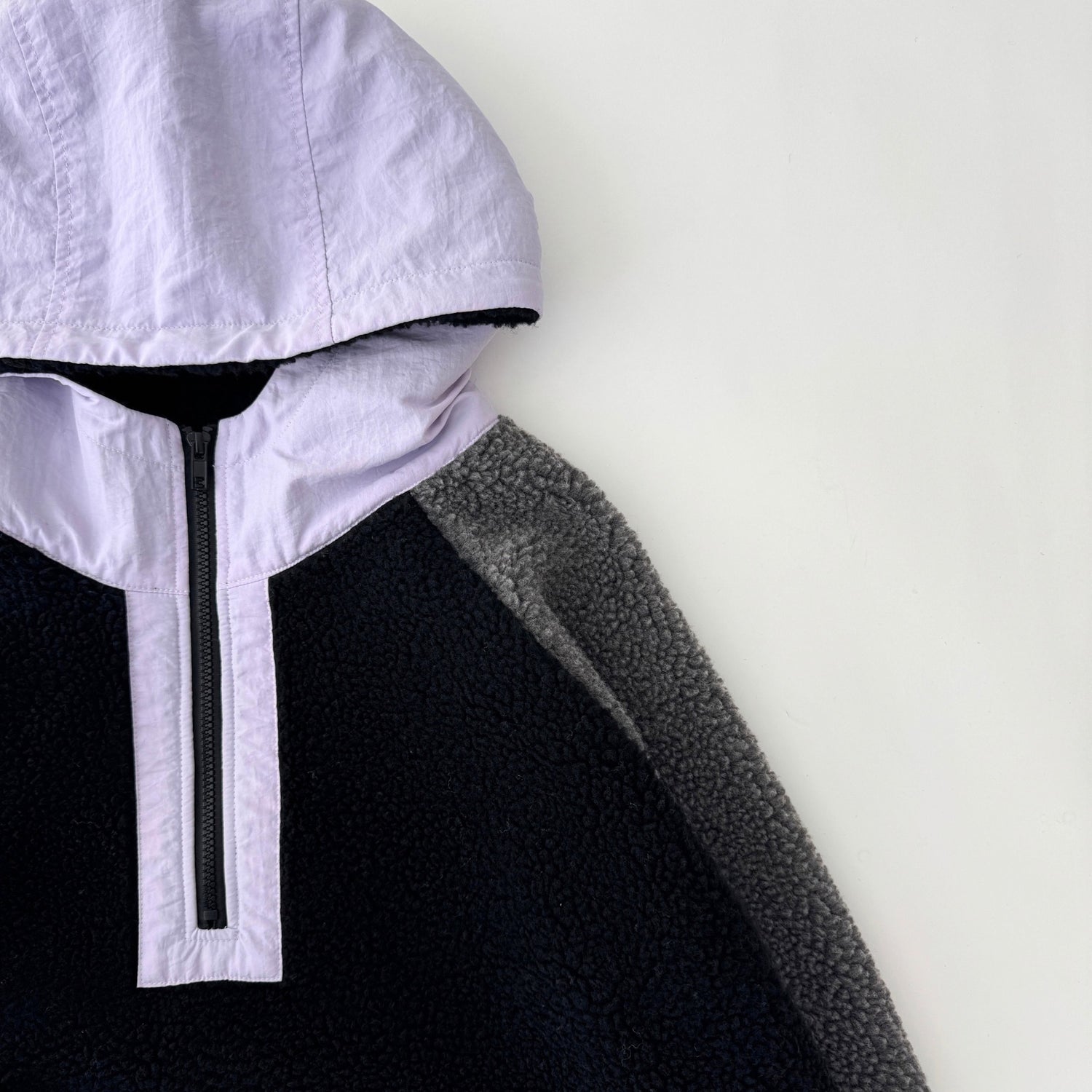 over size BOA hoodie blouson / lilac