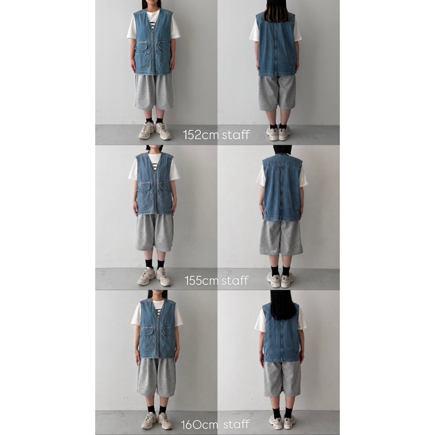 8 pockets BUDDY DENIM VEST / blue