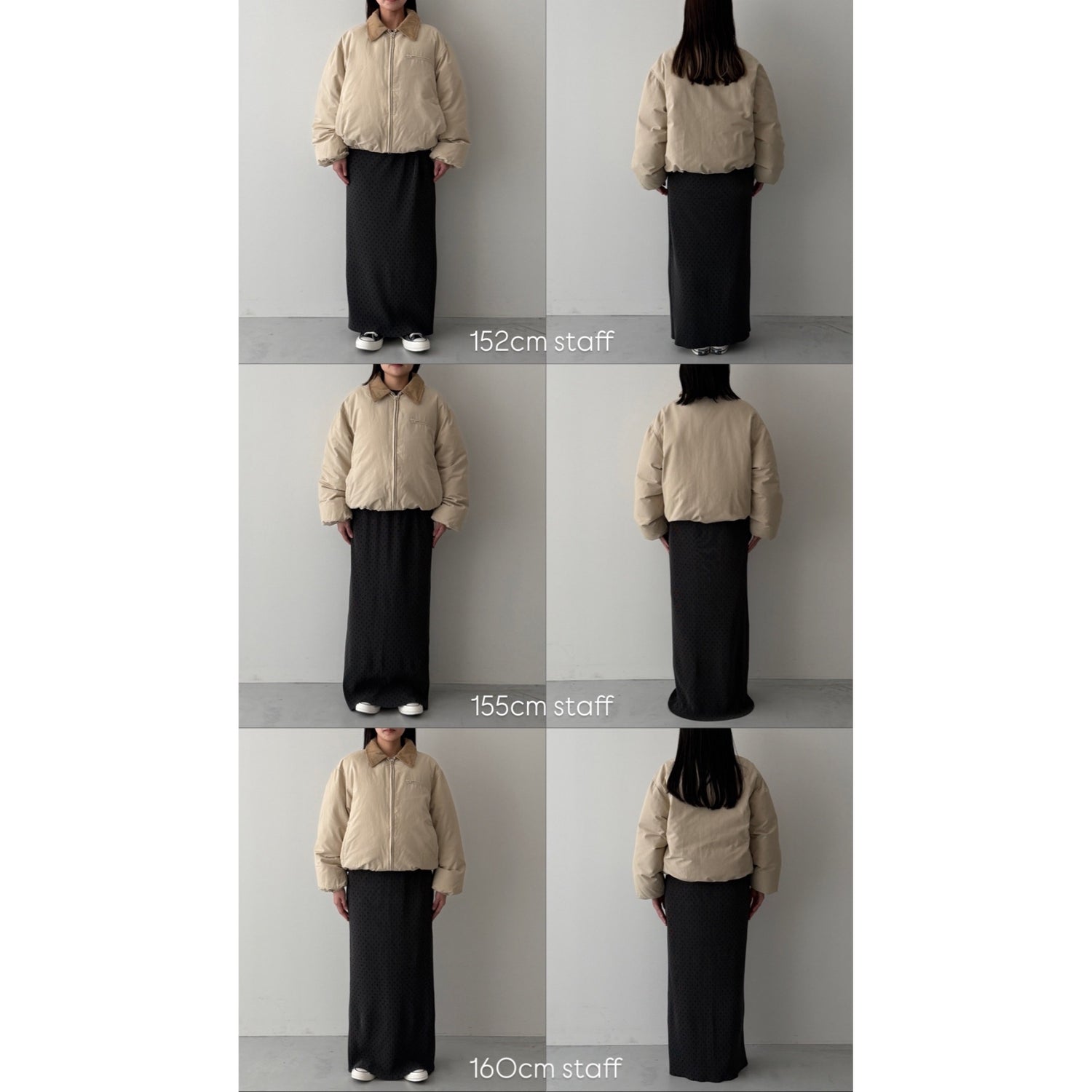 working girl down jacket / navy
