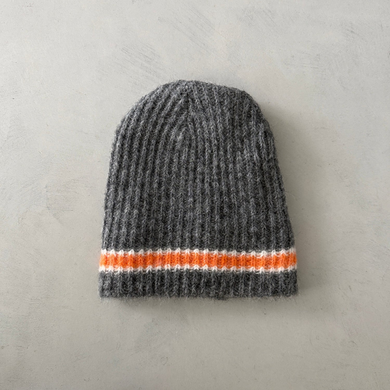 buddy stripe beanie / orange