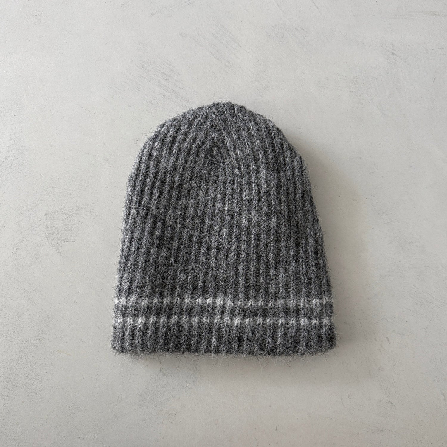 buddy stripe beanie / gray