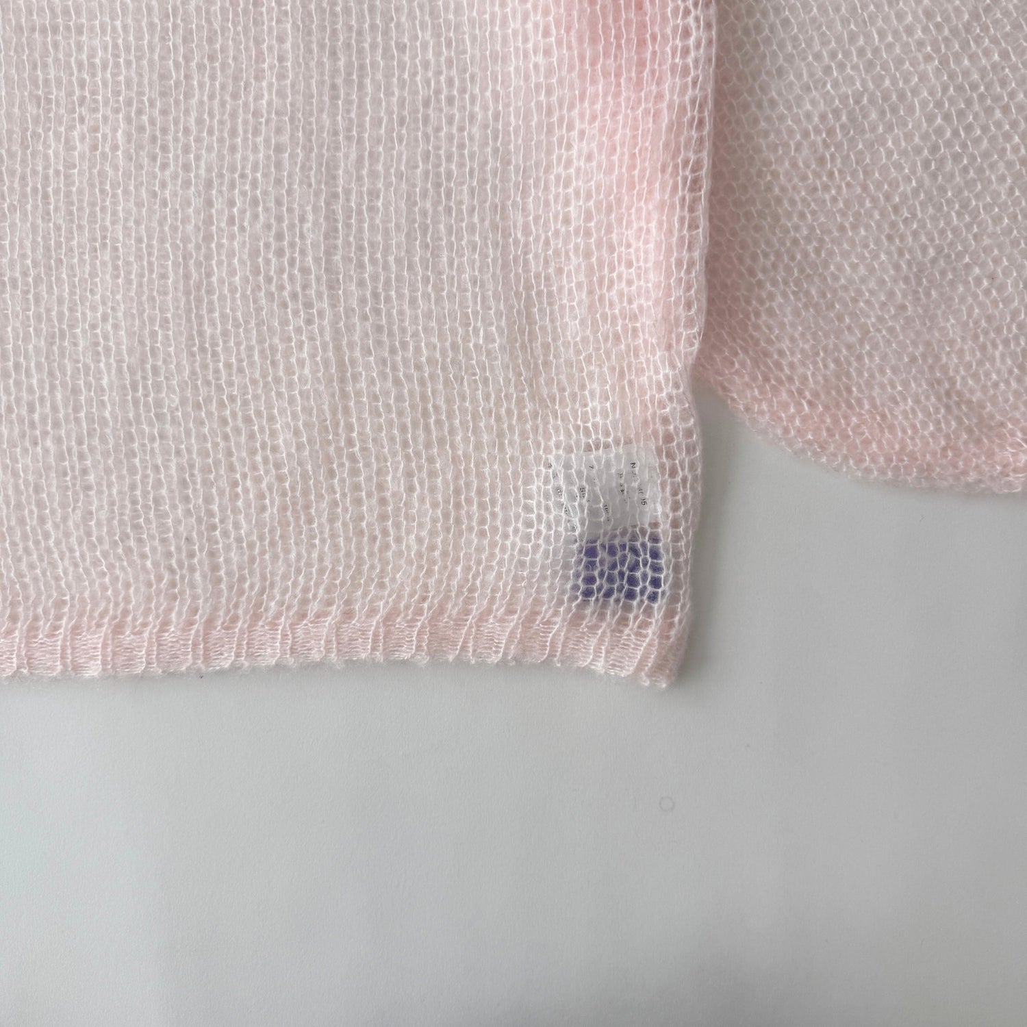 cinnamon mesh knit / baby pink