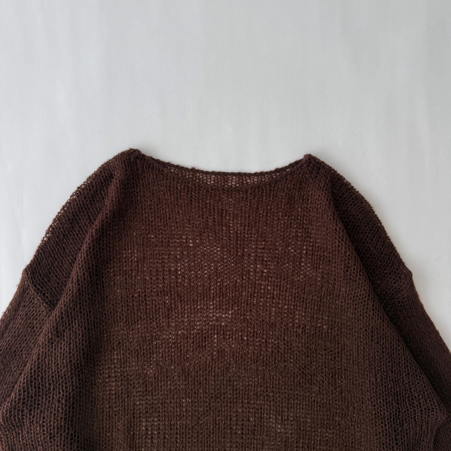 cinnamon mesh knit / brown