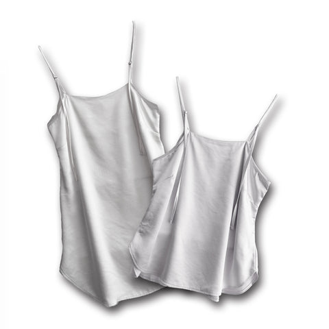 CHIRARISM satin camisole / white