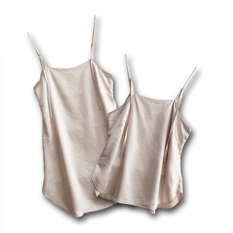 CHIRARISM satin camisole / cream