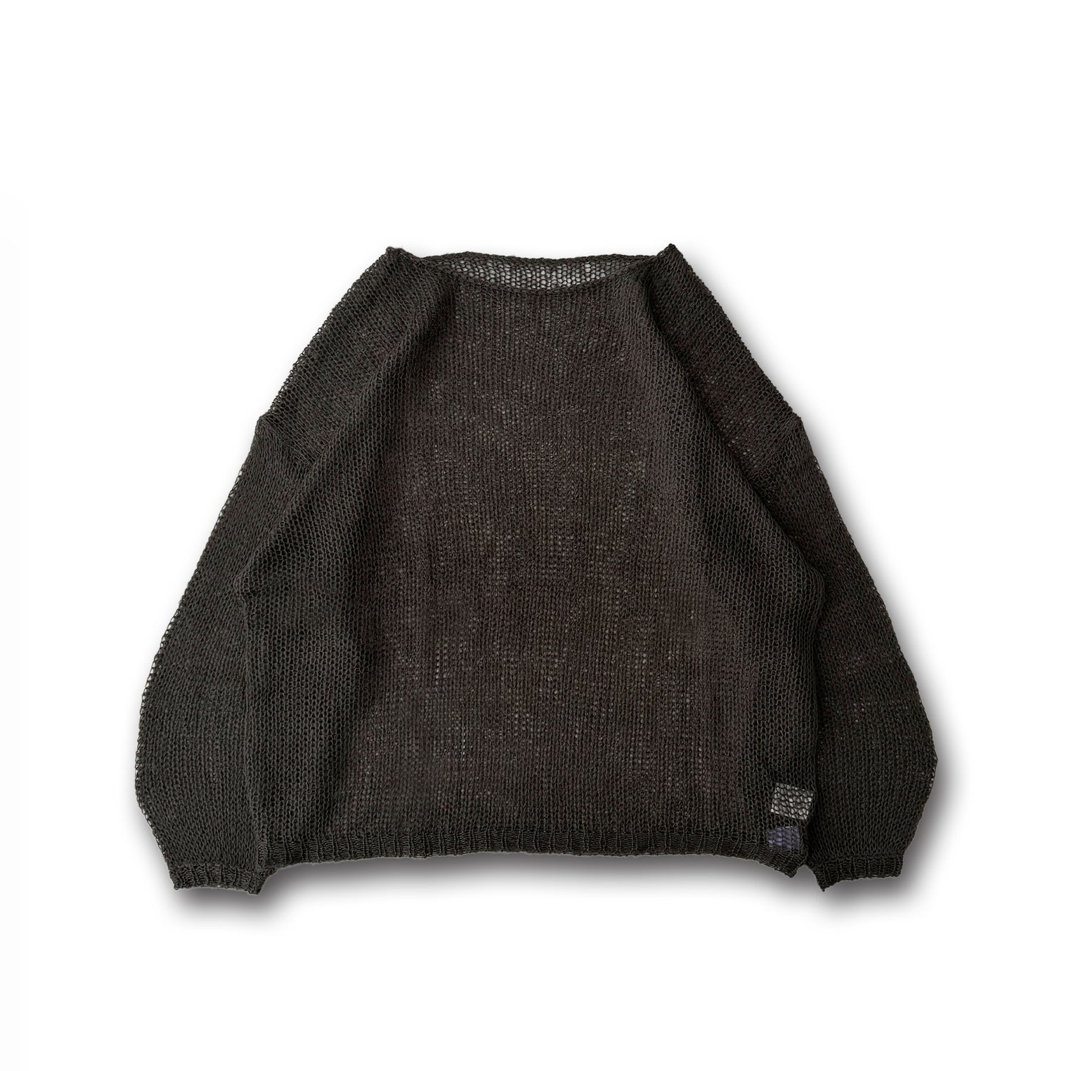 cinnamon mesh knit / charcoal