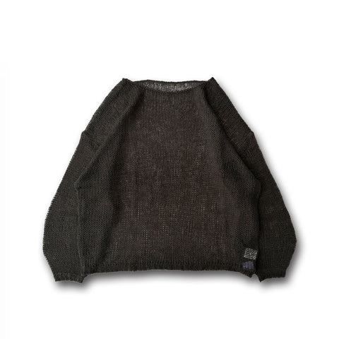 cinnamon mesh knit / charcoal