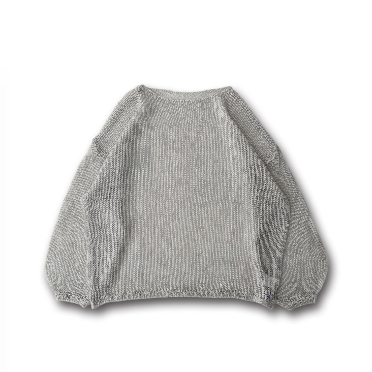 cinnamon mesh knit / light gray