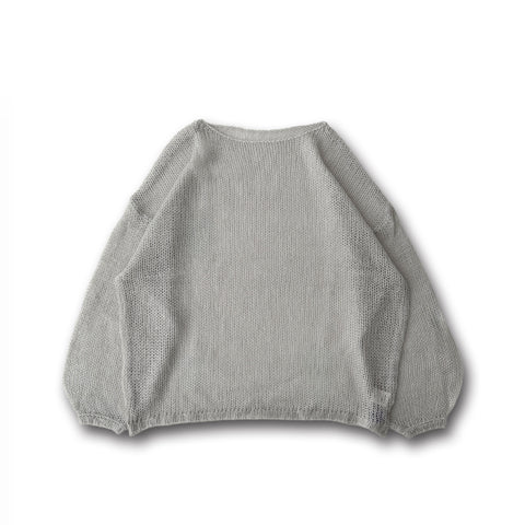 cinnamon mesh knit / light gray