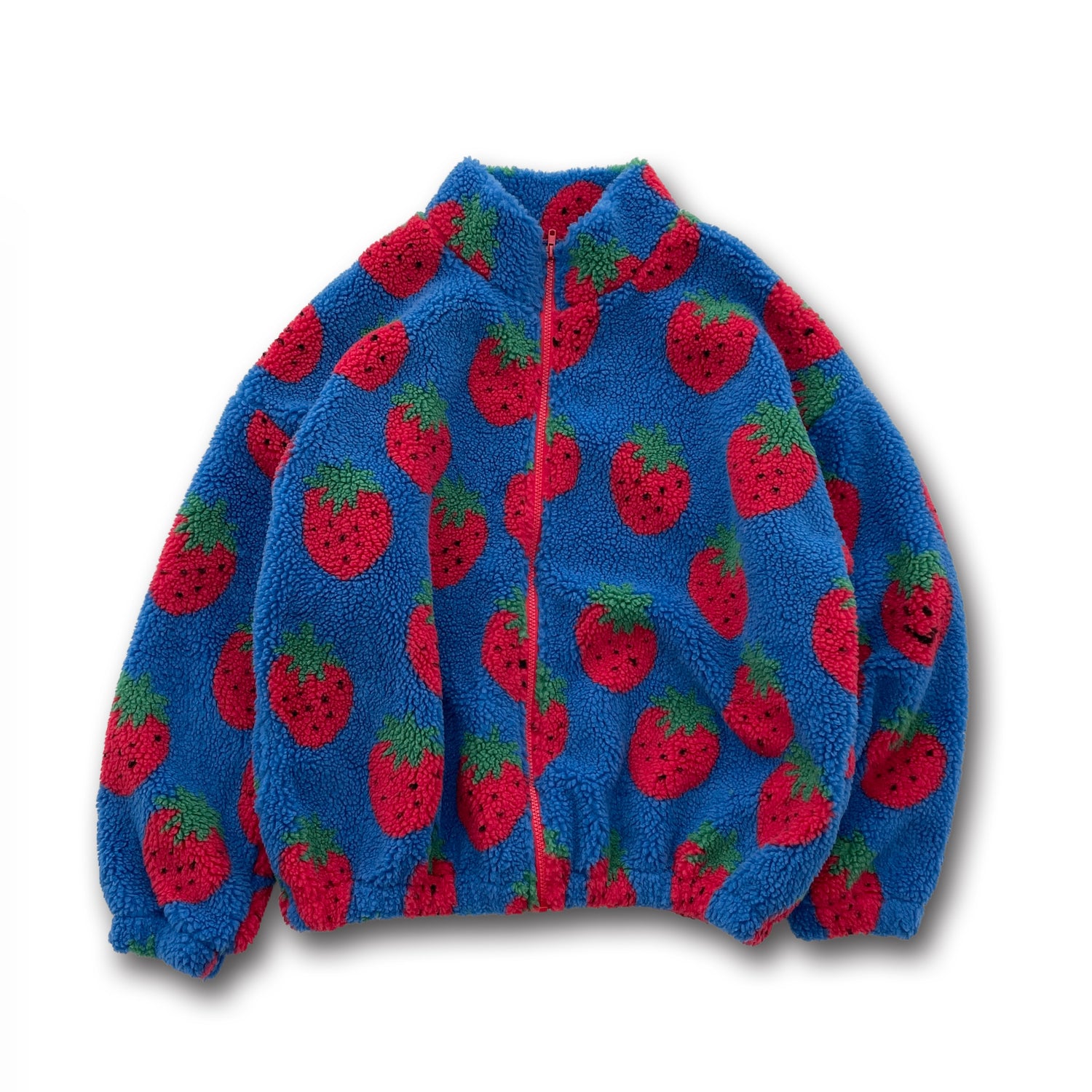 STRAWBERRY BOA JACKET / blue