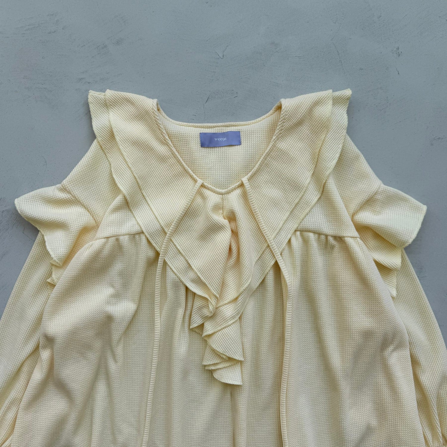 WAFFRILL TOPS / light yellow