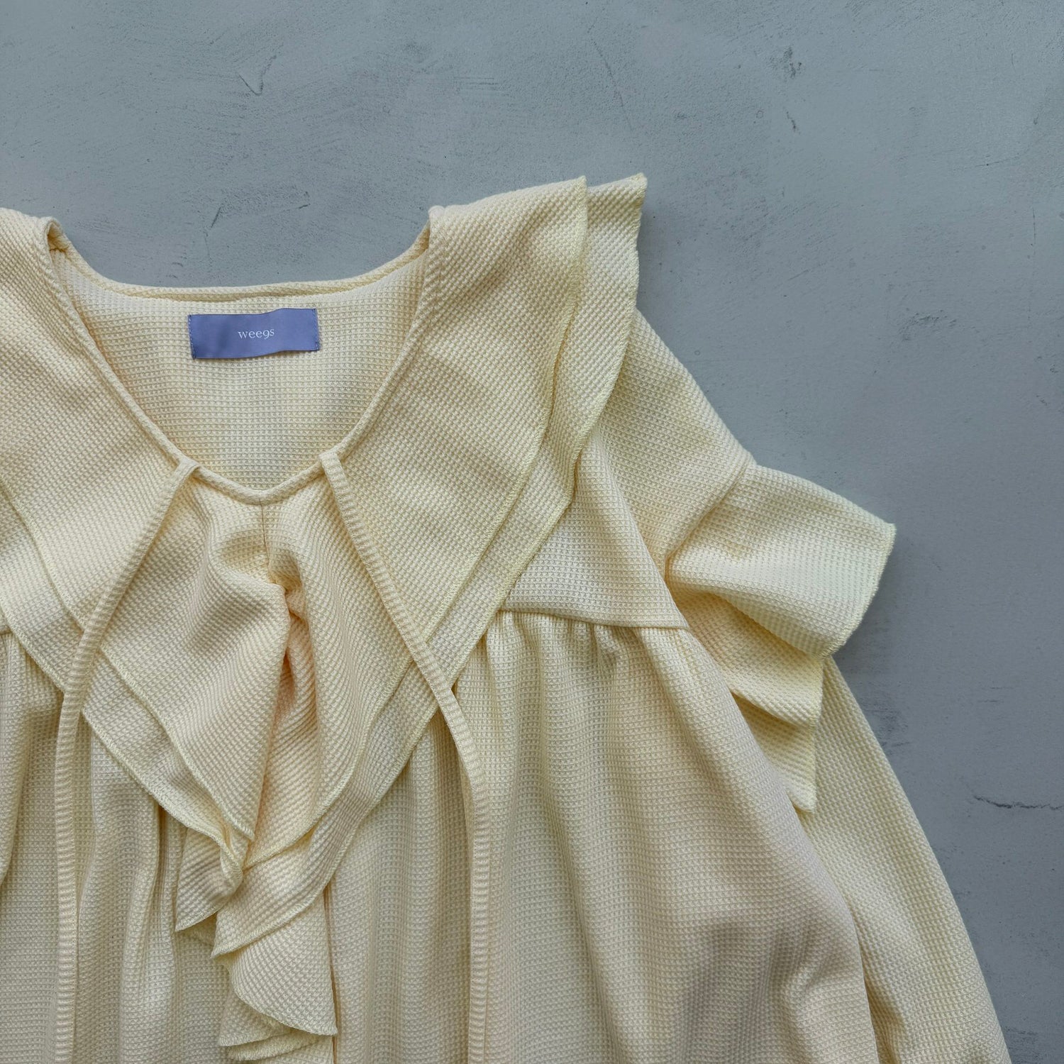 WAFFRILL TOPS / light yellow