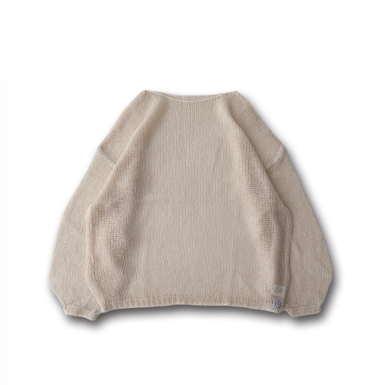 cinnamon mesh knit / ivory