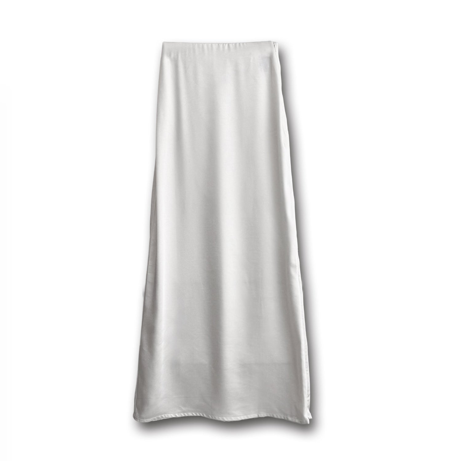 SENBATSU satin skirt / white