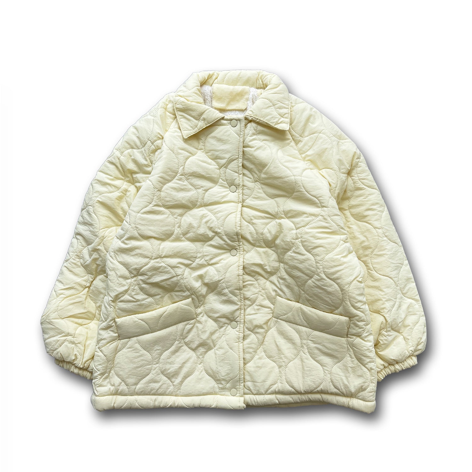WATA AME quilting jacket / light yellow