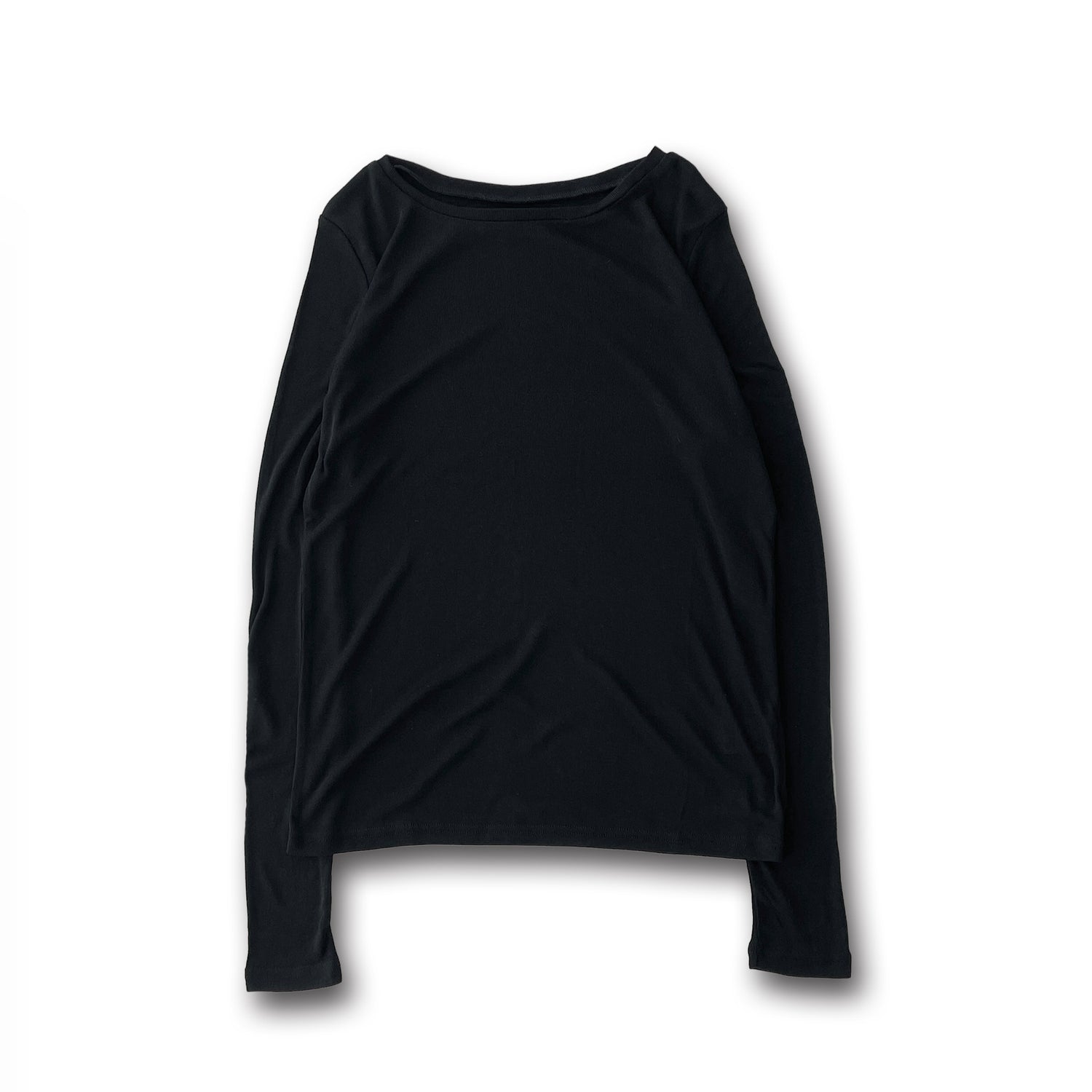 KASANE sheer tee / black