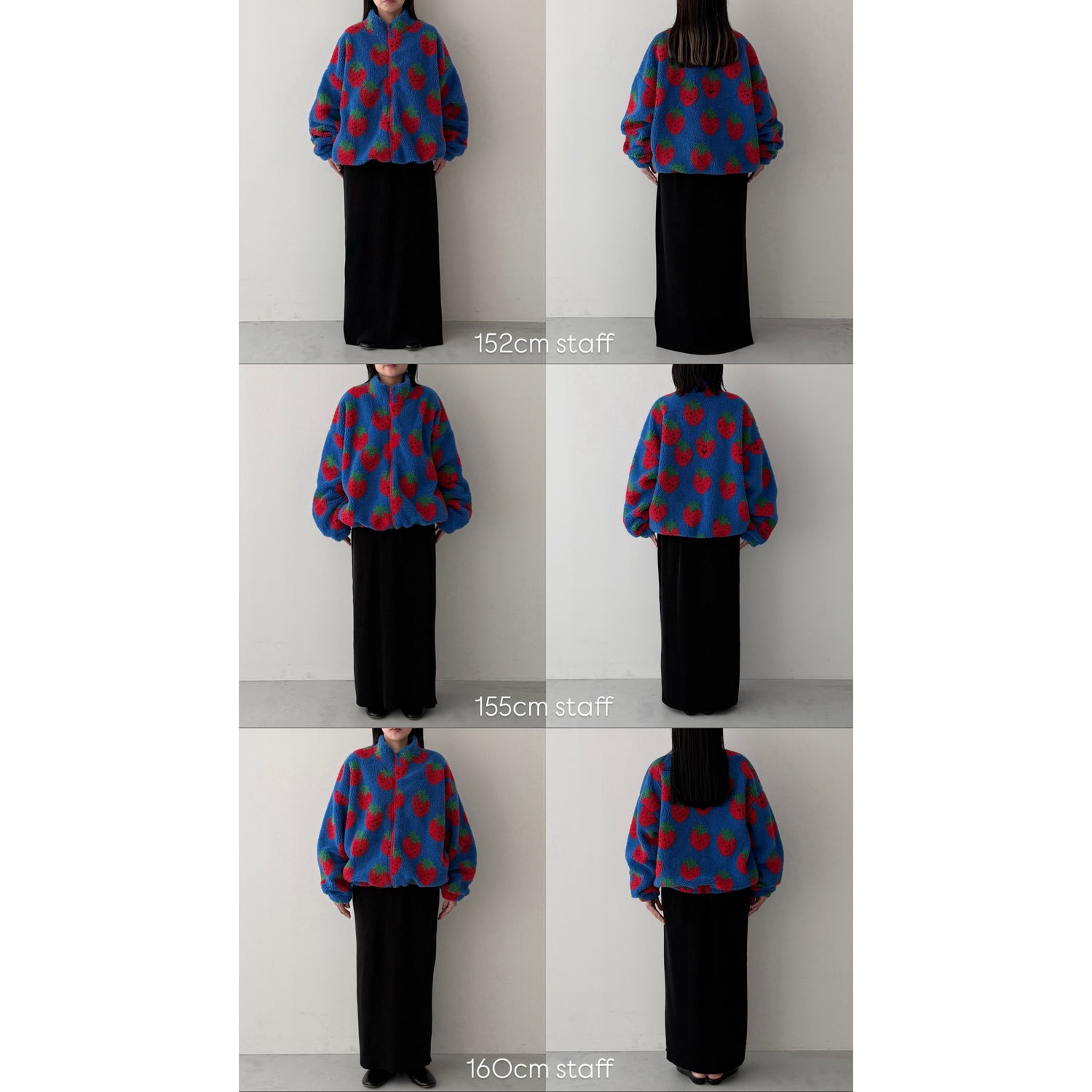 STRAWBERRY BOA JACKET / blue
