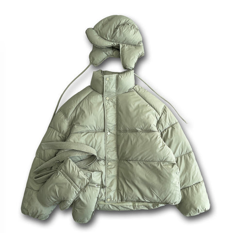 【SAMPLE】MACARON fake down set / pistachio