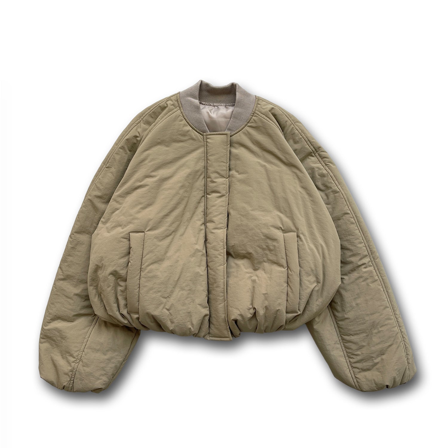 【SAMPLE】 balloon silhouette blouson / beige