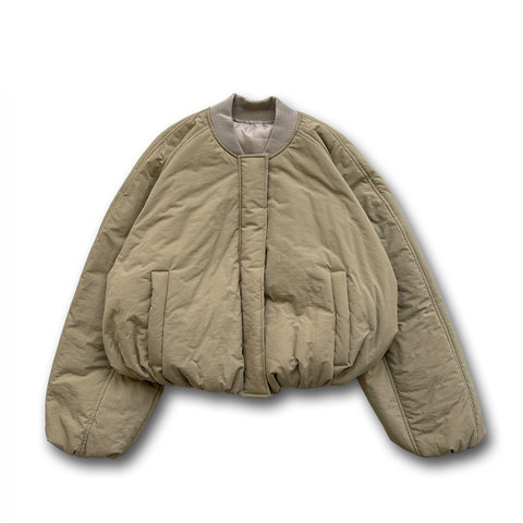 【SAMPLE】 balloon silhouette blouson / beige