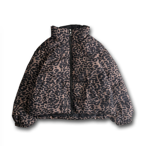 【SAMPLE】LEOPARD fake down blouson