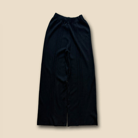 【SAMPLE】center line knit pants / black