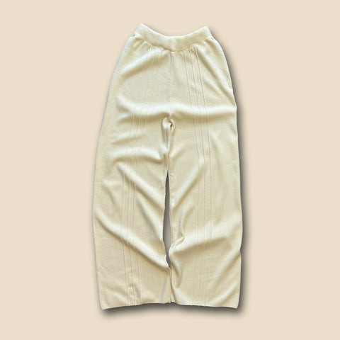 【SAMPLE】center line knit pants / ivory