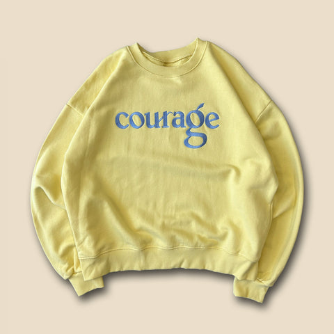 【SAMPLE】courage SWEAT / yellow