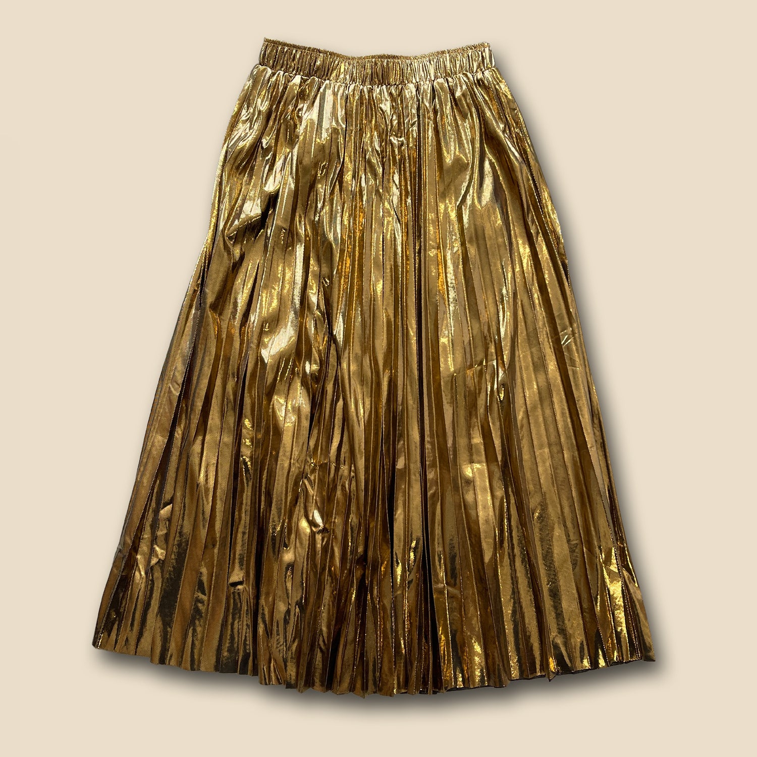 【SAMPLE】gira-gira pleats skirt / gold