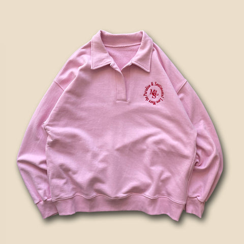 【SAMPLE】"More the Paradice&Sentimental Love" sweat / pink