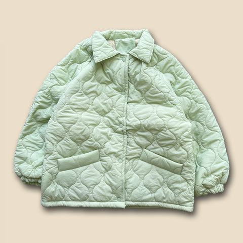 【SAMPLE】WATA AME quilting jacket / green